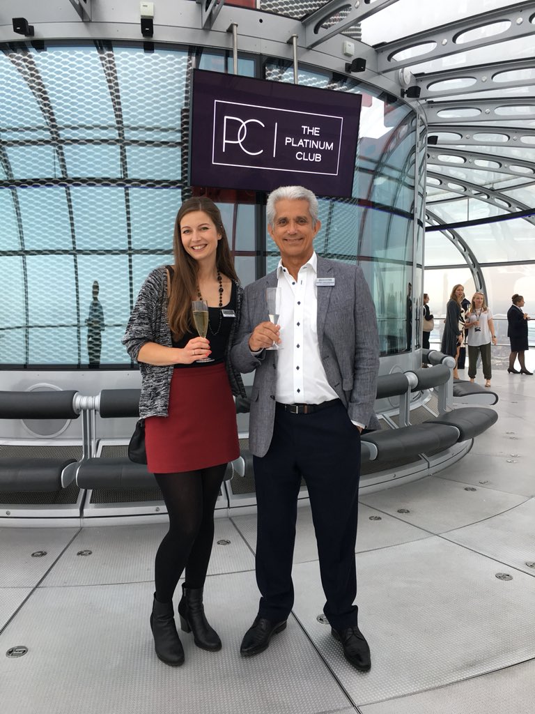i360_brighton's tweet photo. Katie from @HeartSussex and Jaffer from @E_mpower_IT taking in the view at Platinum Club #bai360 @PlatBusMag @katieplonk https://t.co/0B43mhID4T