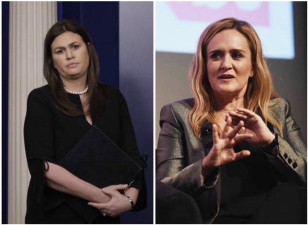 TembaLovePeace's tweet image. @presssec You get paid by taxpayers. You violate the Constitution daily.
&amp;amp;
Trump’s base is dwindling.

We vote Nov 6. 

#CleanTheHouse
#FireGOP
Terminate Trump.

#BlueWave

“Sarah Huckabee Sanders slammed the comedian for her comments about Ivanka Trump.” goo.gl/xSnuQm