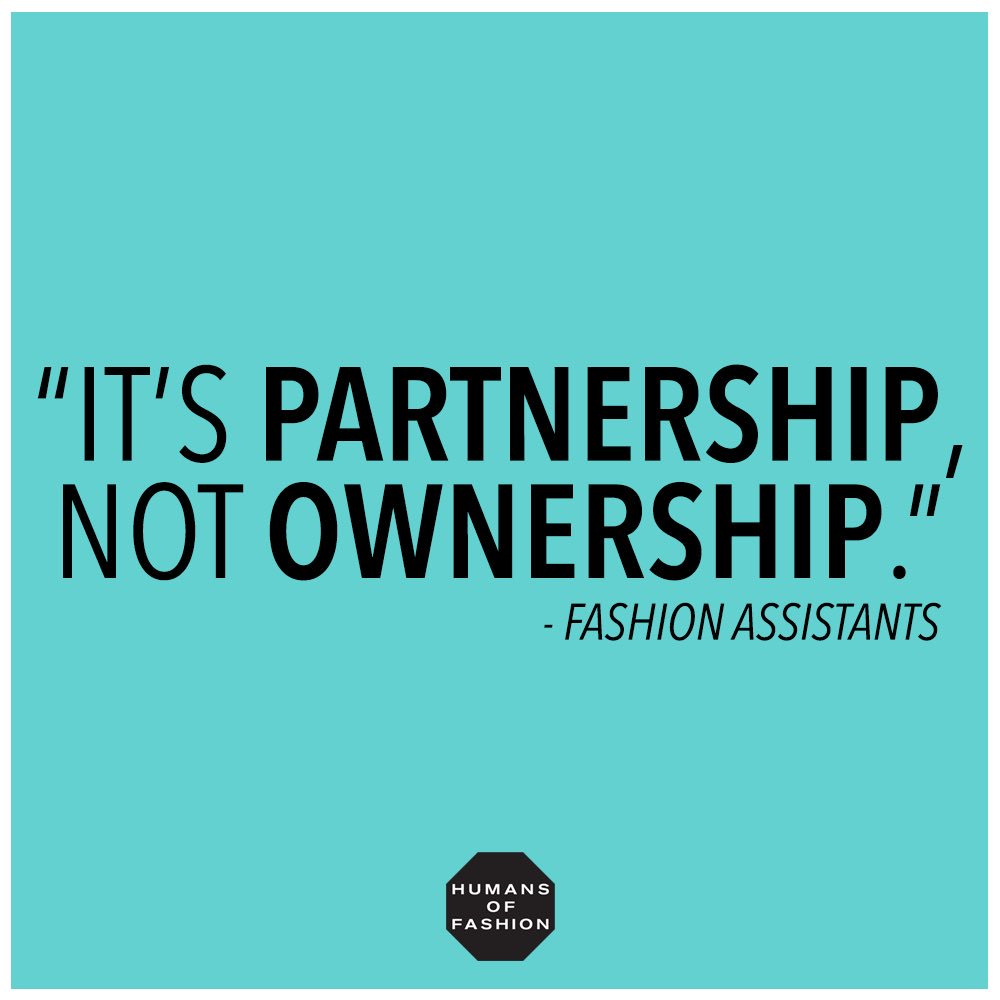 HmnsofFashionF's tweet photo. “It’s partnership, not ownership.” - #FashionAssistants 💚⚖️  #HOFFAcademy https://t.co/KpraWZjOue