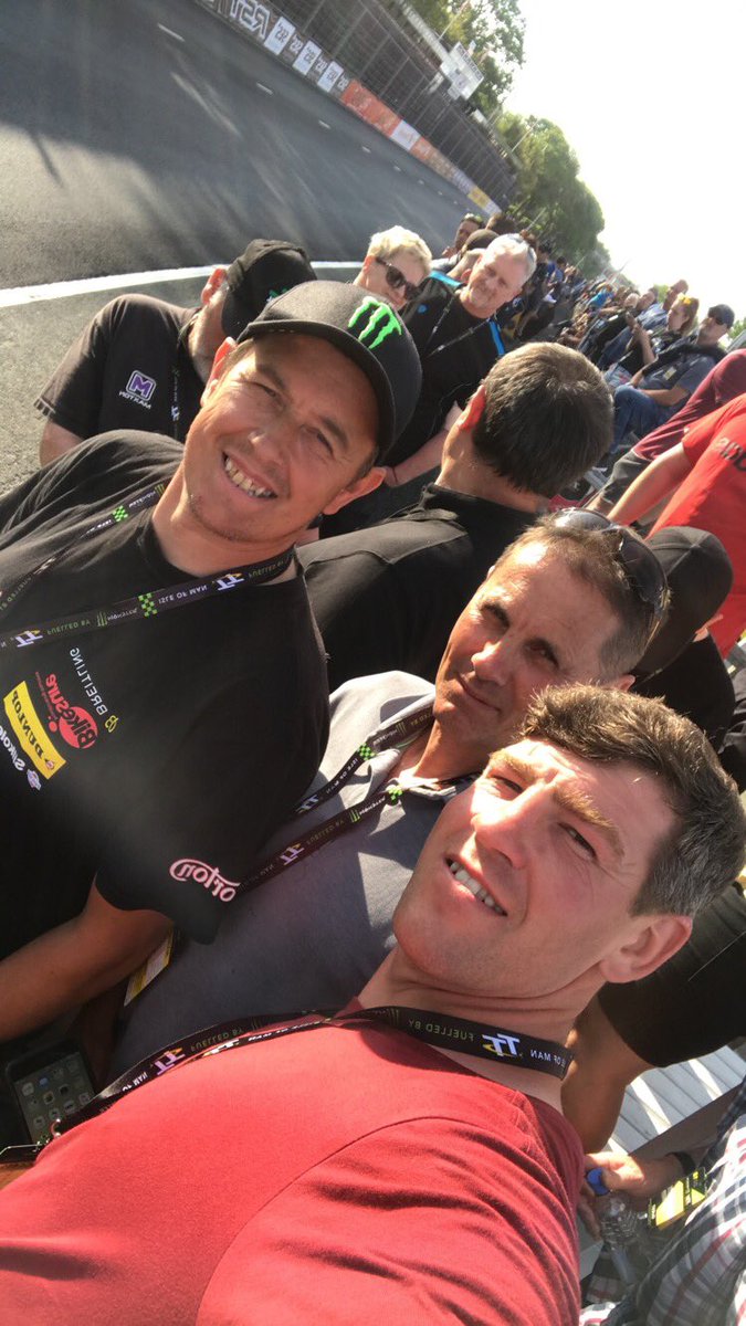 Watching practice with the man himself <a href="/jm130tt/">John McGuinness MBE</a> and <a href="/MotorCarr/">peter carr</a>