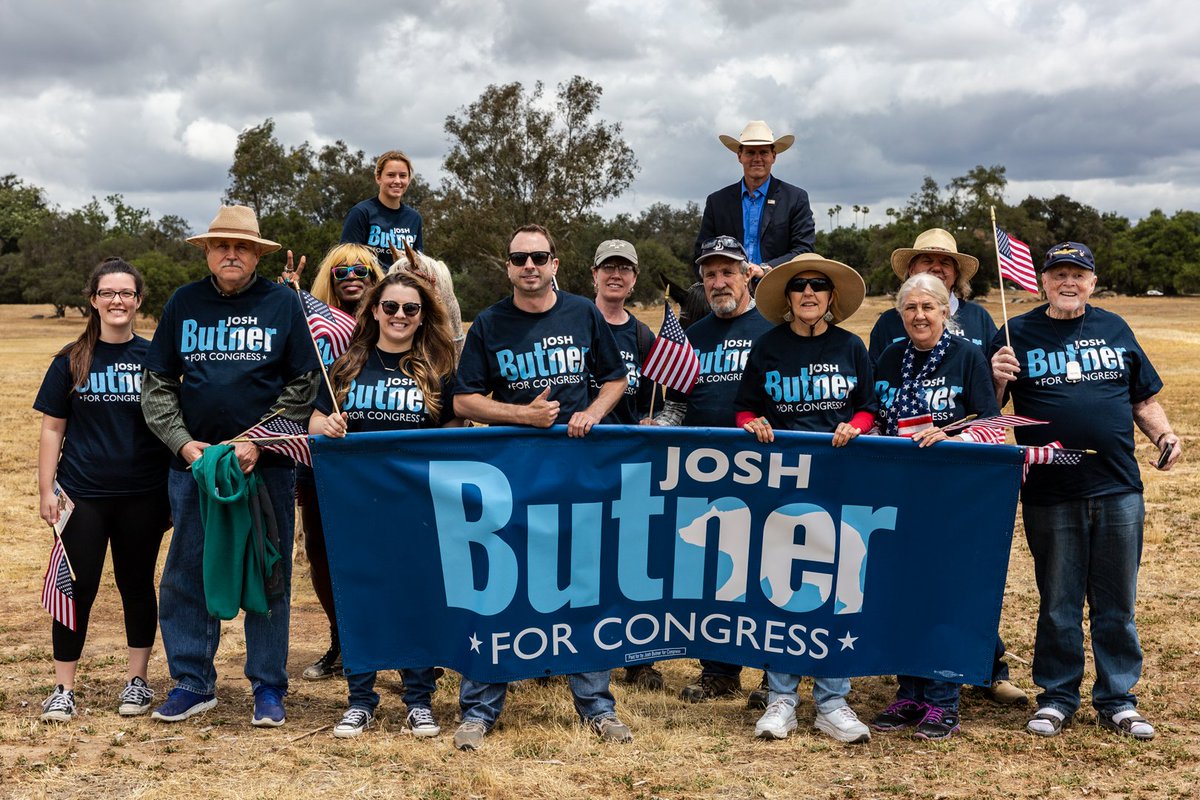 JoshButnerCA50's tweet photo. It was an honor for Team Butner to ride in the Valley Center Western Days Parade. Thanks to all the organizers and volunteers. 5 days until the June 5th primary. Remember to vote for Josh Butner! https://t.co/1bsSZ0i11M