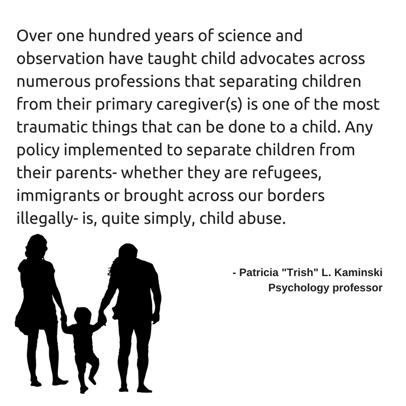 #UNT psychology professor Patricia "Trish" L. Kaminski weighs in on the impact of separating children from their parents at the U.S. border due to the "zero tolerance" immigration policy, which would refer anyone crossing the border illegally for federal prosecution.