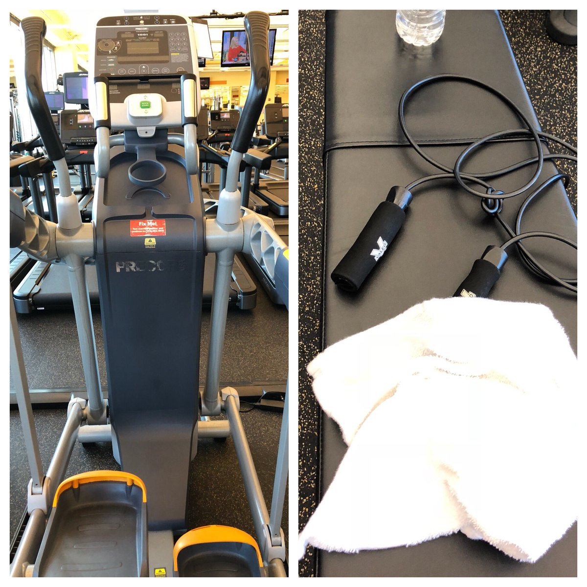 PeteMcMurray's tweet photo. .@ffc_chicago #TenLBchallenge Jumping rope & that machine deal. ✅. #GetAfterIt @peoriajoe1 @RobMartier @Qfactor70 https://t.co/HQk0fyZqdK