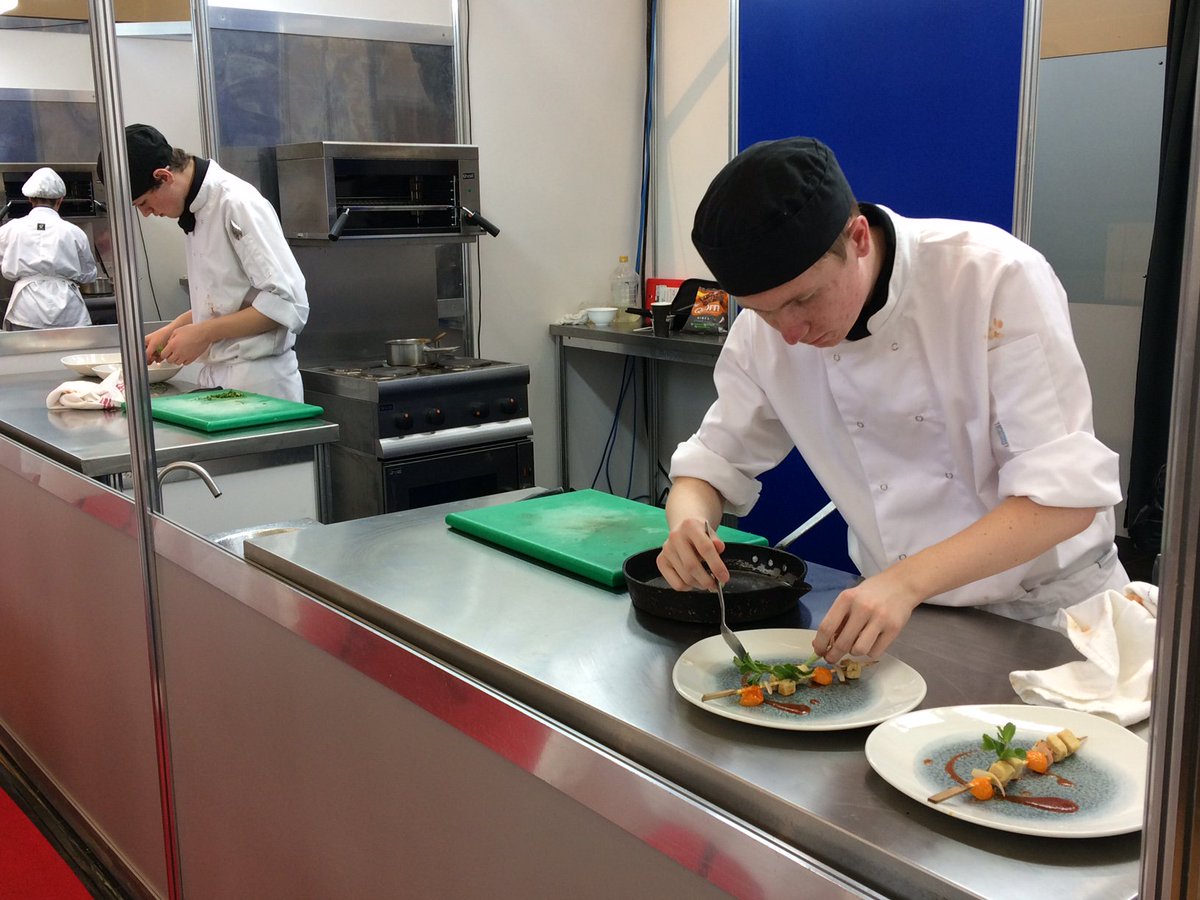 QuornFoods's tweet photo. Young chefs from across the country are competing at the Wessex Salon Culinaire today and they have a Quorn challenge. Here's the first dish ready to be served #proteindiversity #chefinnovation @Craft_Guild https://t.co/yOuIoBjXXn