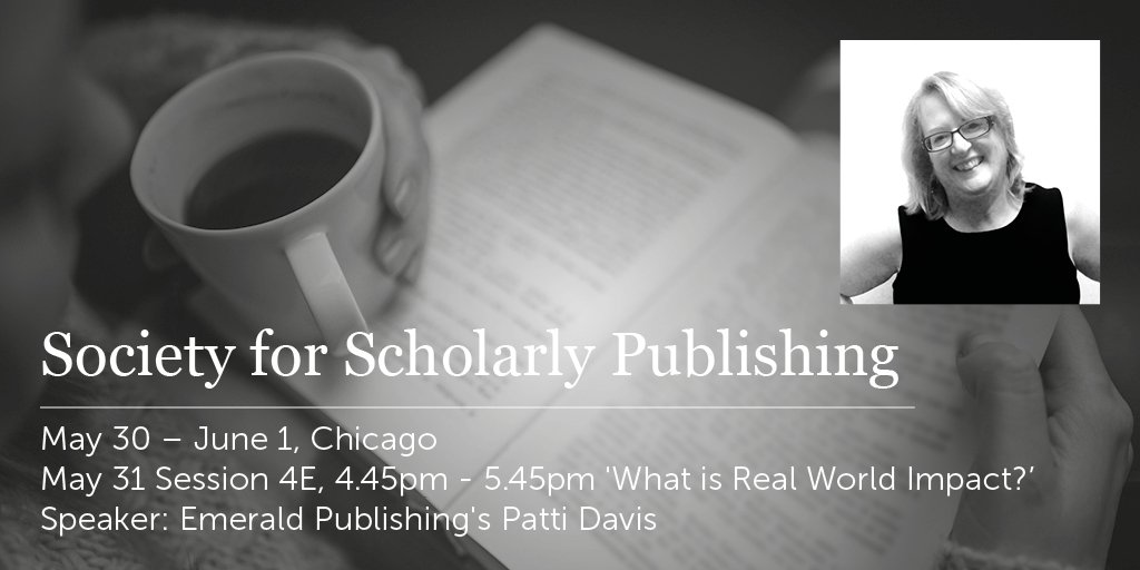 EmeraldGlobal's tweet image. Calling all #SSPat40 #SSP2018 attendees - Patti Davis will be discussing all things #RealWorldImpact at 4.45pm. Emerald&apos;s @mikegroth72 is also moderating the panel! #ImpactRoadshow