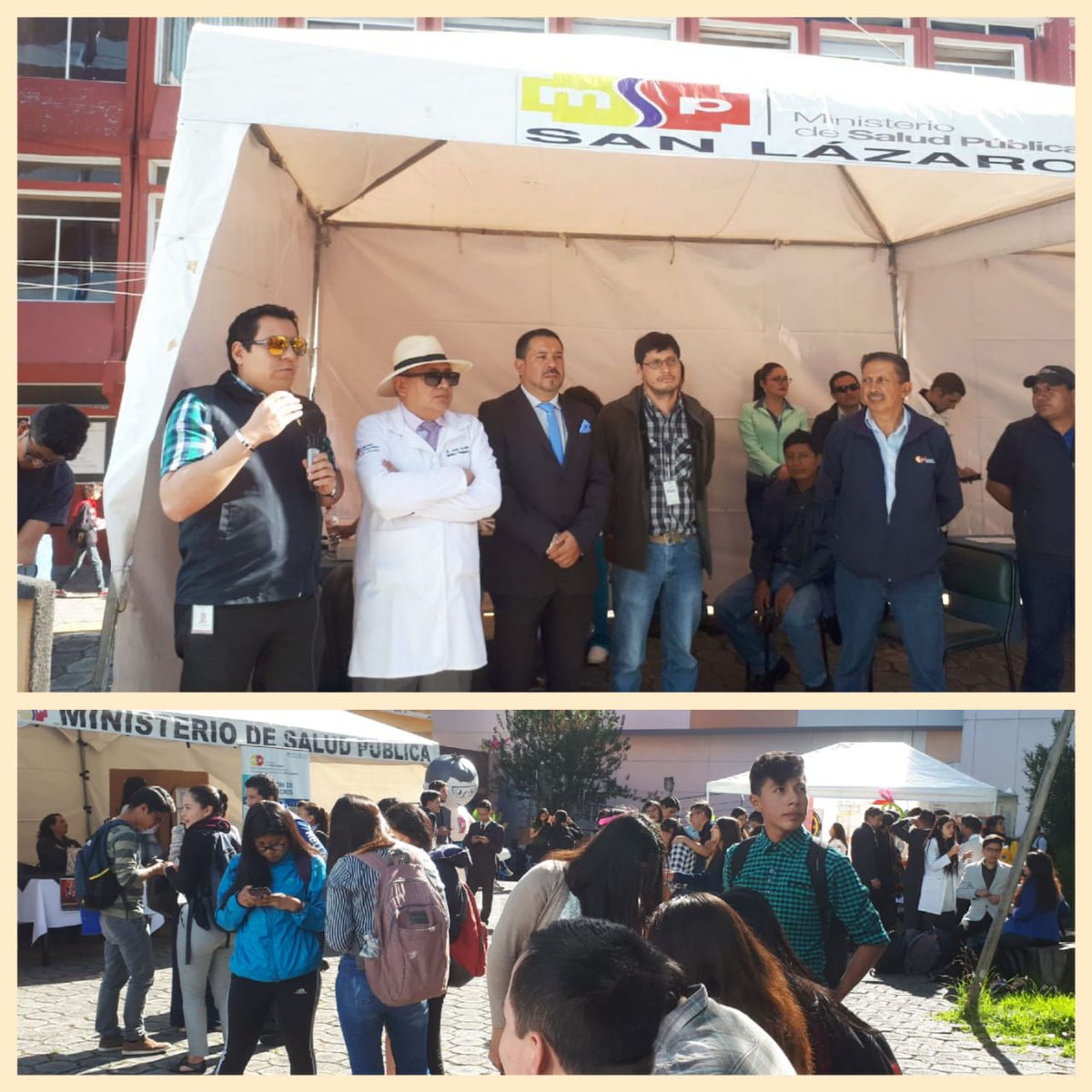 SaludPichincha's tweet photo. #Quito | Inicia la Feria de Salud por el #DíaMundialSinTabaco, la inauguración está a cargo de @MauricioMarchn1, Director del Centro Especializado de Atención Ambulatoria San Lázaro #CAAESanLazaro, con el fin de concienciar a la población sobre su problemática #EcuadorSinTabaco https://t.co/gHgr5CiWH9