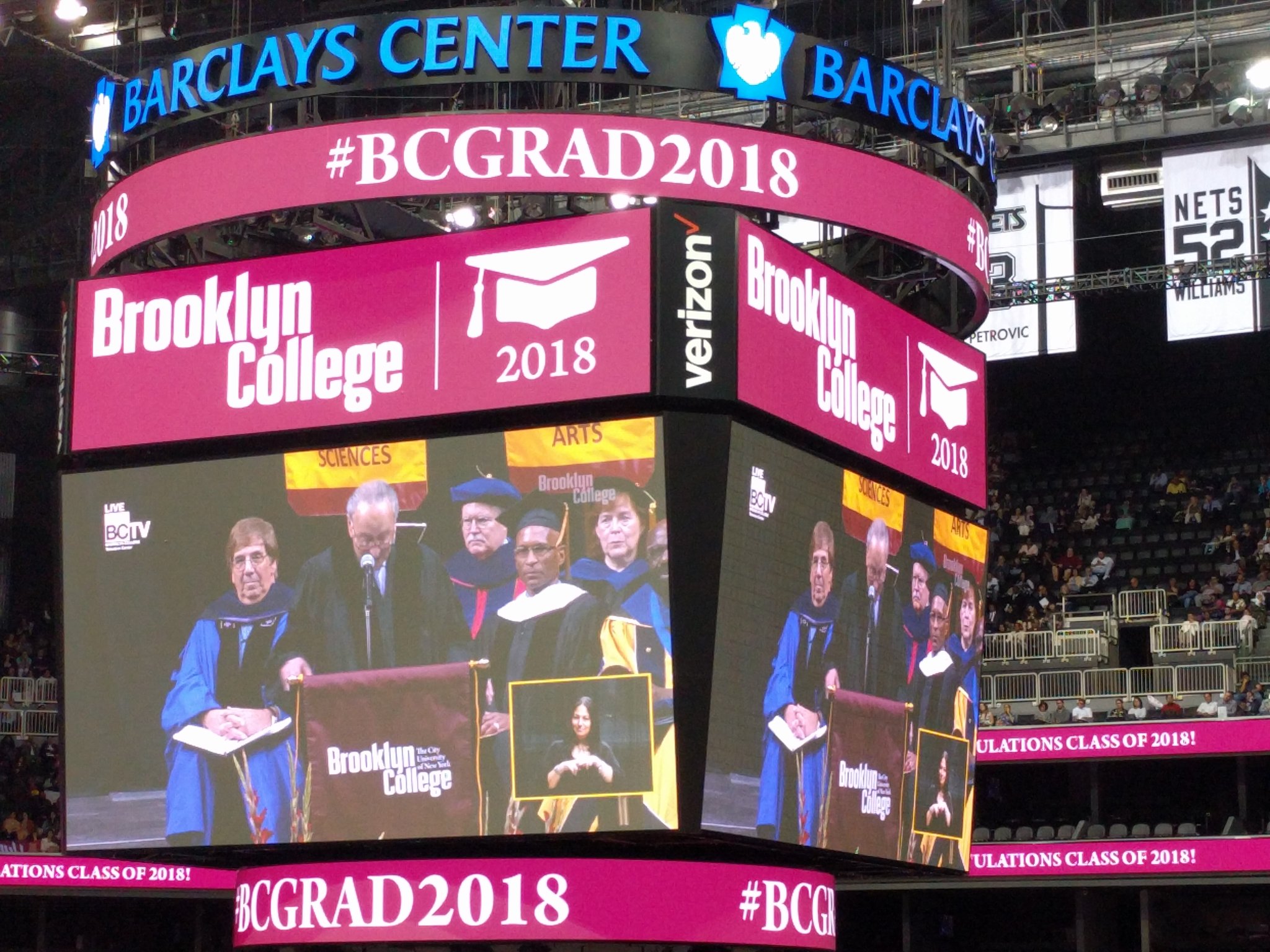 BCGrad2018 Brooklyn College Commencement / Twitter