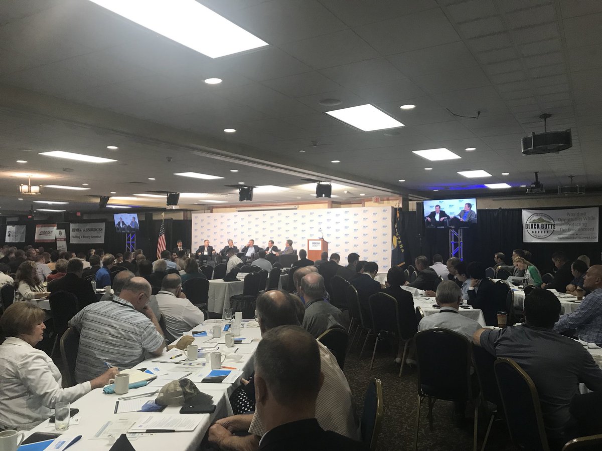 Happening now: fireside chat on trains, trucks, ports and pipelines led by <a href="/SteveDaines/">Steve Daines</a>