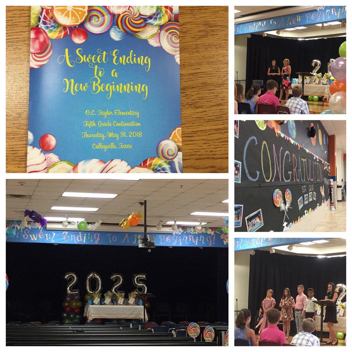 DiagHoward's tweet photo. A sweet ending to a new beginning! 5th graders are moving on to middle school. #OCT4U https://t.co/n5VKC2E6jj