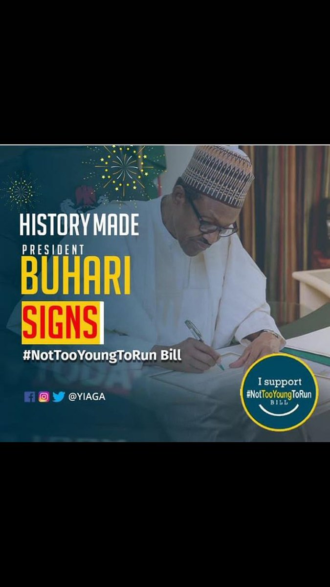 fashinaibidapo's tweet photo. Congratulations to young Nigerians. While this bill may not be so effective now, tomorrow will be grateful for yesterday's clamour. 
We also do know the state legislatives we can trust with youth matters. @APCNigeria @Omojuwa @AishaYesufu @obyezeks https://t.co/oHPw4lCB48