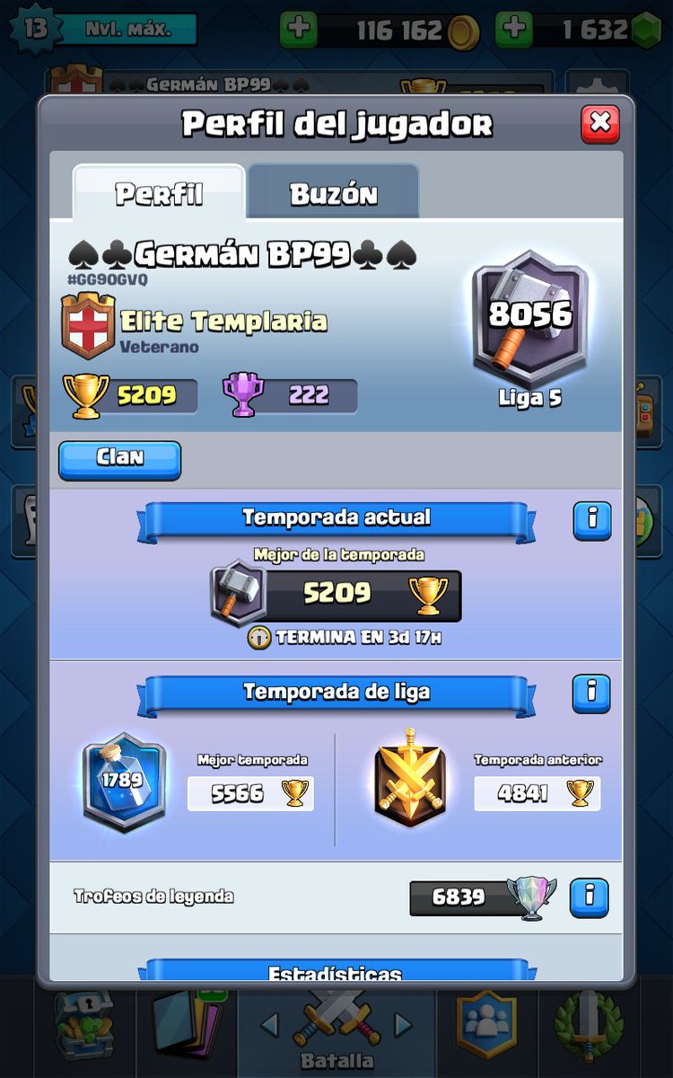 GermanBp99's tweet photo. Volvemos a estar entre los 10000 primeros del mundo, objetivo cumplido esta temporada💪 #ConquistaTemplaria #HaciaLaGloria #GoTemplarios https://t.co/tJXphkEJWS