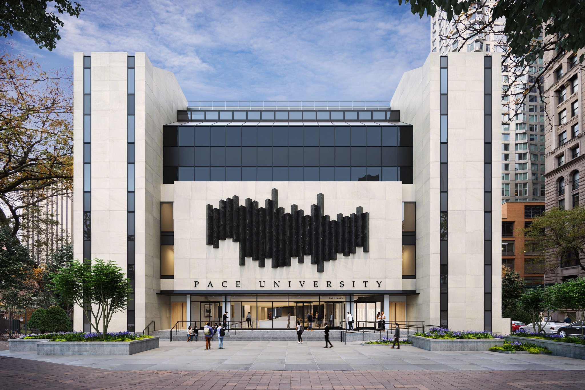 Pace Nyc Master Plan Coming Soon A Modern Spacious Inviting Entrance To 1 Pace Plaza View More Renderings From Paceu S Nyc Master Plan Here T Co Irjklbxnol T Co Xsugpwls60