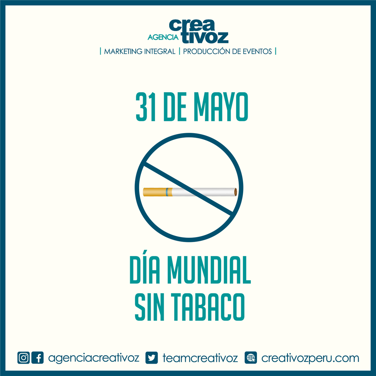 teamcreativoz's tweet photo. Dejar de fumar solo depende de ti. Elige un día y posiblemente sea una de las mejores decisiones de tu vida. Podrías comenzar hoy...
#TeamCreativoz https://t.co/p1dVWQCdsy