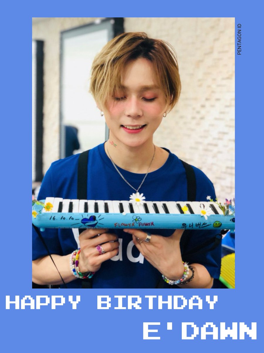 PentagonIND's tweet photo. Happy birthday to Kim Hyojong!
#FlowerDawnieDay https://t.co/3twU0BfET3