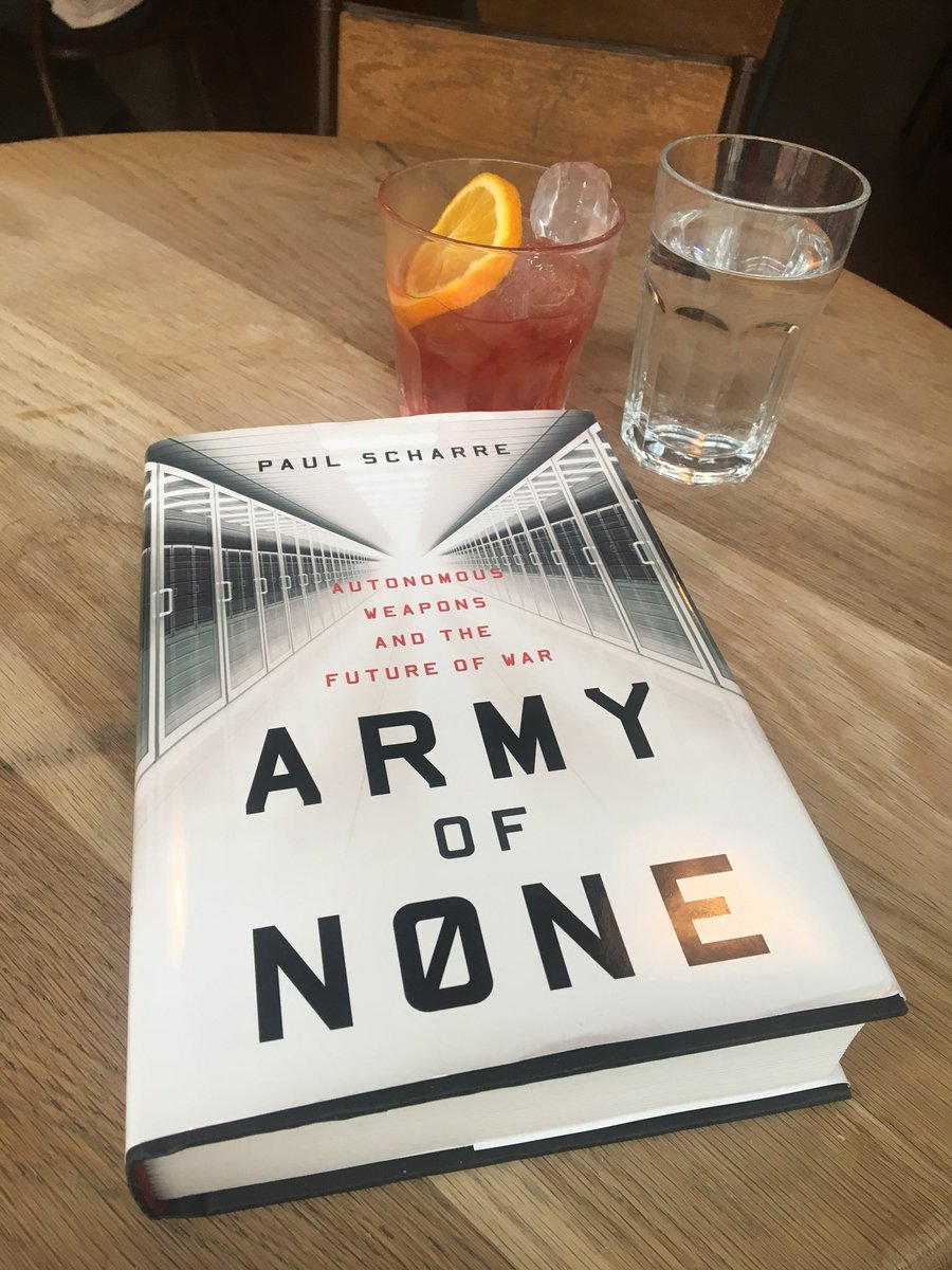 dagrgroup's tweet image. Today is just one of those ‘Negronis and the Future of Automated Warfare’ kind of days... #MakePMEFunAgain #armyofnone @paul_scharre