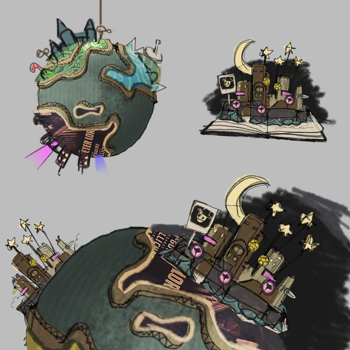 LittleBigPlanet's tweet photo. #LBPTBT: From early concepts to its arrival in LittleBigPlanet's orbit... This is the planet of Carnivalia!

Which theme from LittleBigPlanet PS Vita was your favourite? https://t.co/mR1UbOm7pI
