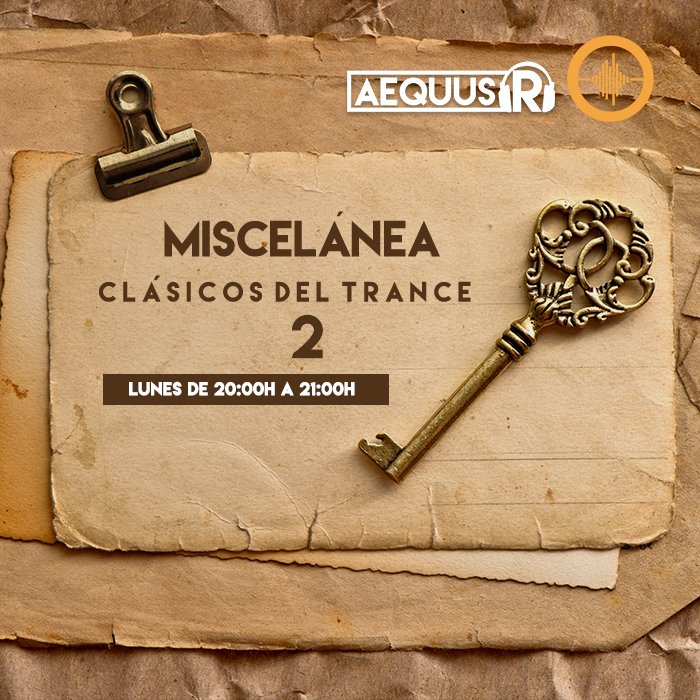 aequusr's tweet photo. El próximo lunes finalizo temporada de Miscelánea con la mejor música de la historia. #TranceRemember https://t.co/HWqInzomme