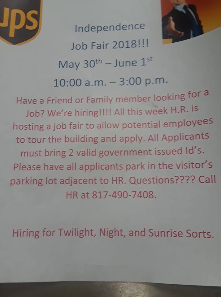 Seniors - <a href="/UPS/">UPS</a> is hiring!!! #SharksWithDegrees #TCCNorthWest