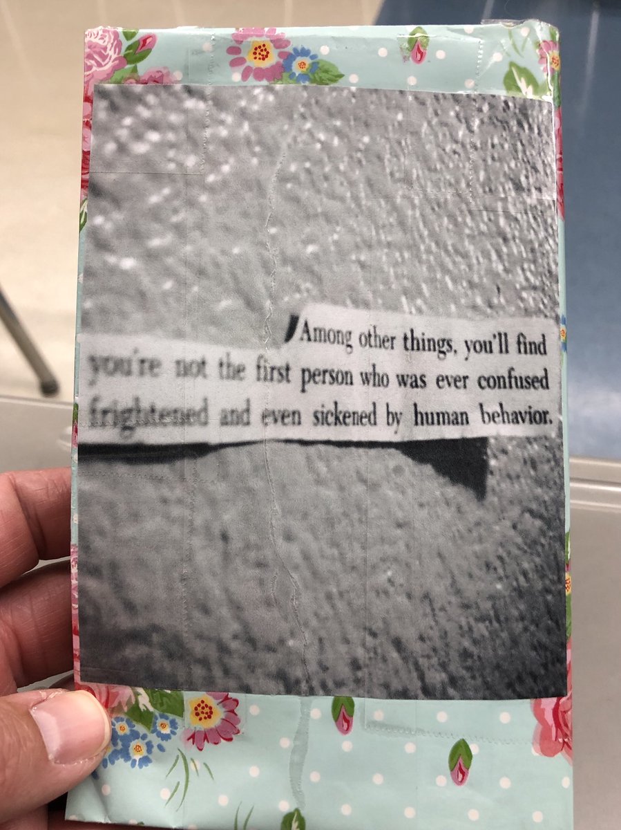 davidtedu's tweet image. Every year HS #ELA departments have to replace their most worn out novels. I asked for the most thrashed copies of Catcher In The Rye, and my students are fixing and making new permanent covers. #engchat #aplitchat #aplangchat #nctevillage #tosachat