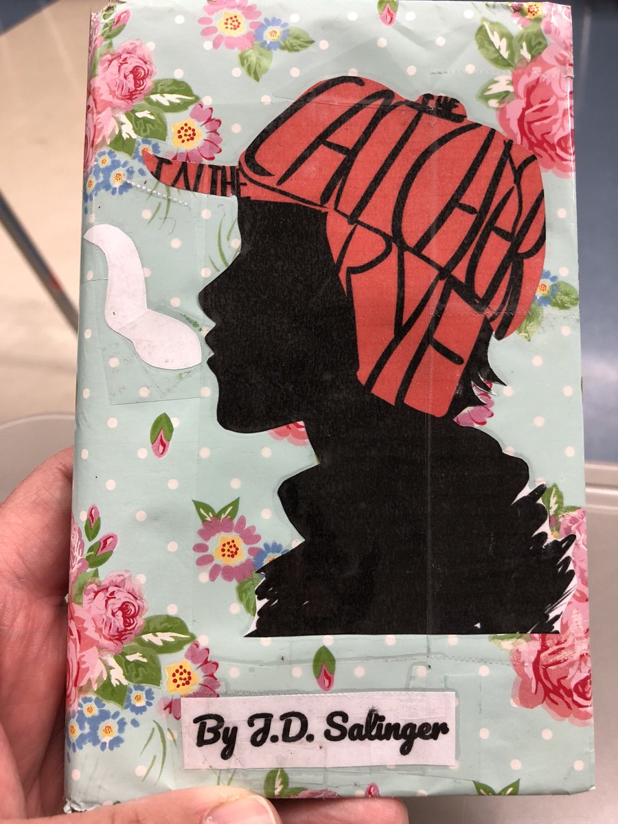 davidtedu's tweet image. Every year HS #ELA departments have to replace their most worn out novels. I asked for the most thrashed copies of Catcher In The Rye, and my students are fixing and making new permanent covers. #engchat #aplitchat #aplangchat #nctevillage #tosachat