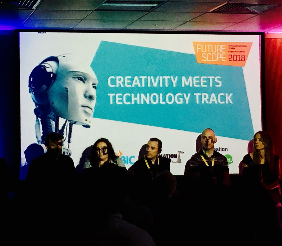 TyrellCCT's tweet photo. Tyrell's own @StephenMTyrell joined the panel today for the 'New Technology &amp; The Production Pipeline' session at #futurescope2018 @brownbagfilms @cartoonSaloon @firecrackerfilm
@jampips @bouldermedialtd @TouchPressGames @pinkkongstudios @EpicGames @volograms #animationworkflow https://t.co/oDDZjDsiTD