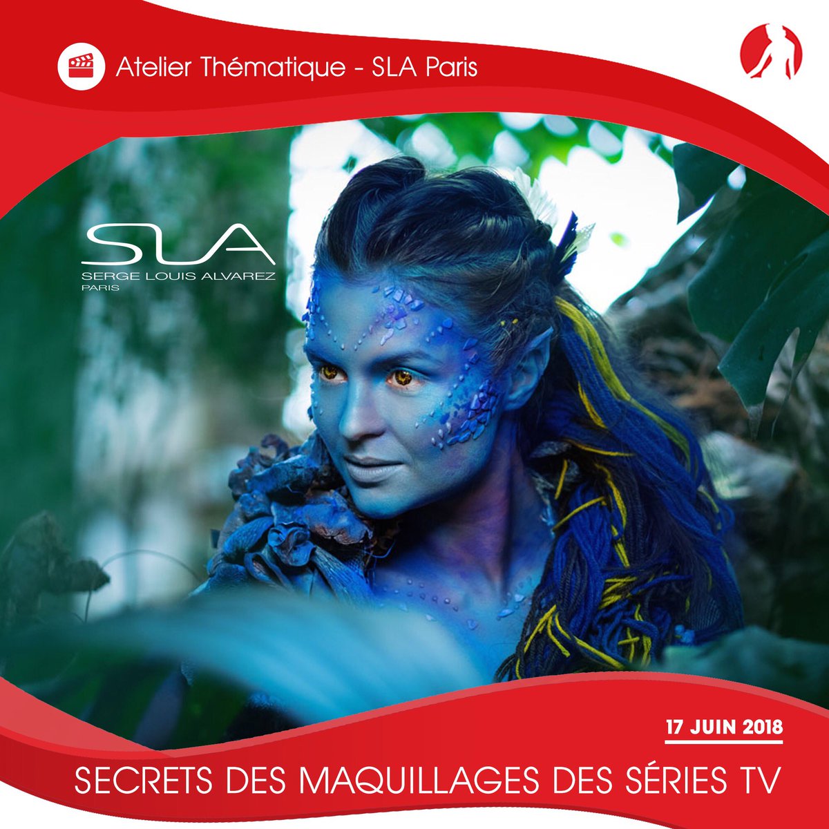 festivaltvmc's tweet image. Dimanche 17 Juin de 17h à 18h, notre Partenaire Officiel Maquillage, @SLAParis vous dévoile tous ses secrets avec un atelier thématique sur les maquillages effets spéciaux du monde de la Télévision ! E-tickets gratuits : tvfestival.com/571-#321