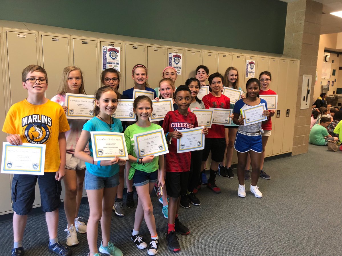 Q4 Marvelous Marlins!  Way to represent.  Have a great summer! <a href="/CreeksideMS/">Creekside MS</a> <a href="/CRMmarlins/">Creekside Marlins</a>