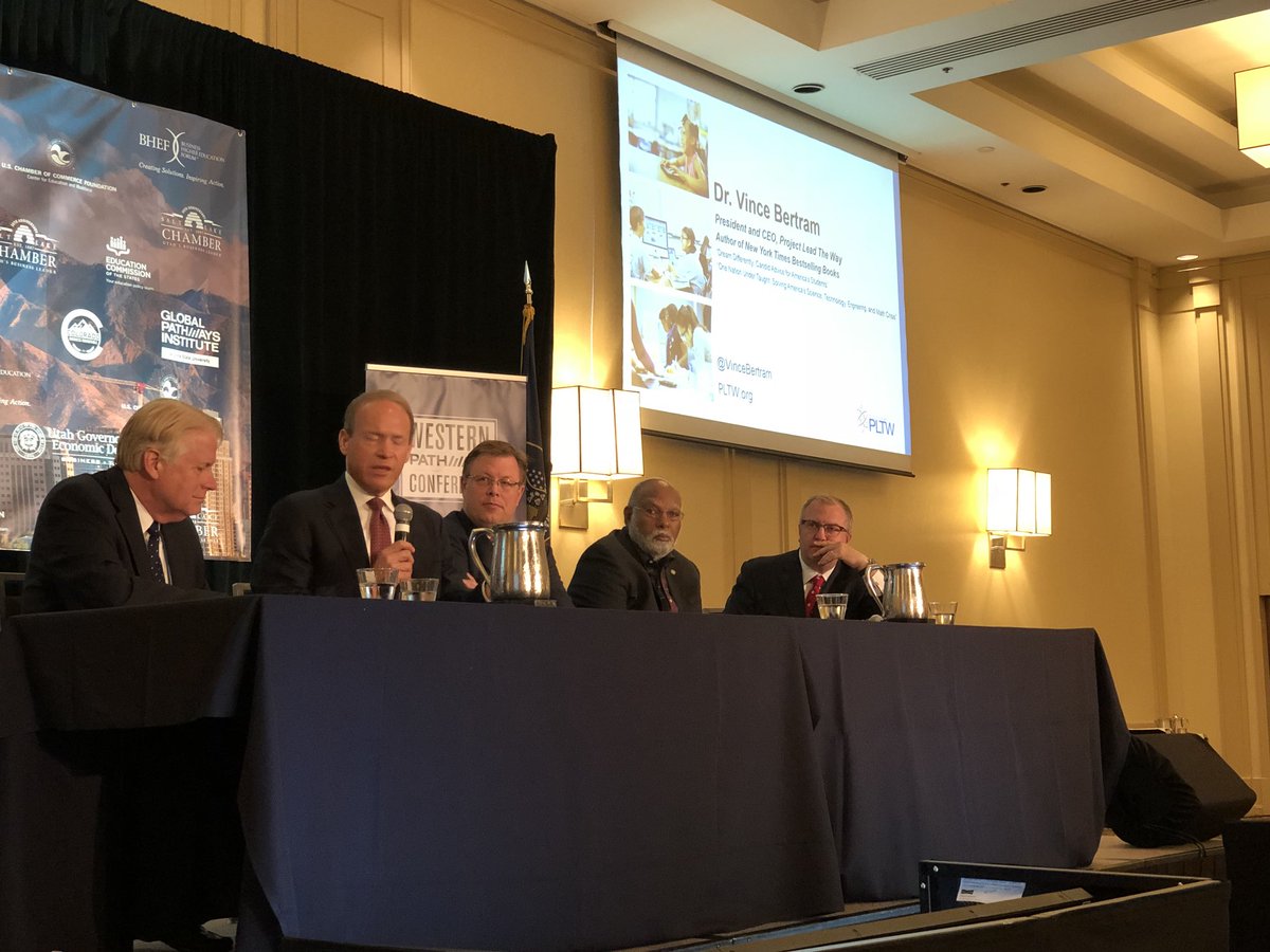 NAFCareerAcads's tweet image. How do we create a thriving network to support students? @vincebertram of @PLTWorg explains the goals and incredible successes of PLTW and stresses the importance of moving from conversation to action. #BeFutureReady #Pathways18