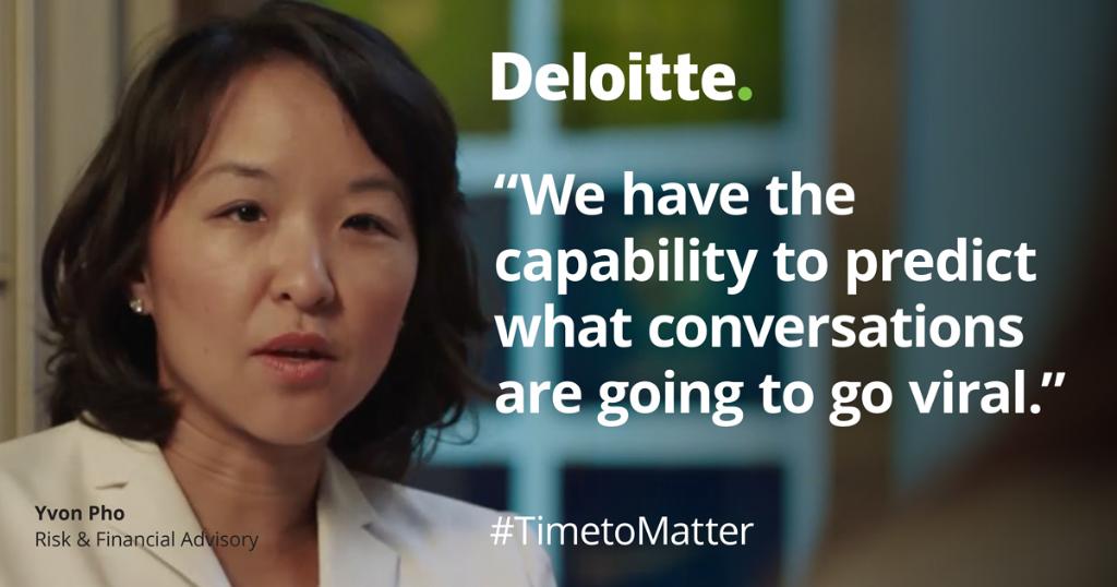 lifeatdeloitte's tweet photo. Machine Leaning allows us to process information much quicker. Now we’re extending the intelligence to better help us make decisions. #TimetoMatter #DeloitteCareers https://t.co/MnH1vsLazP https://t.co/FqQuYp7eUI