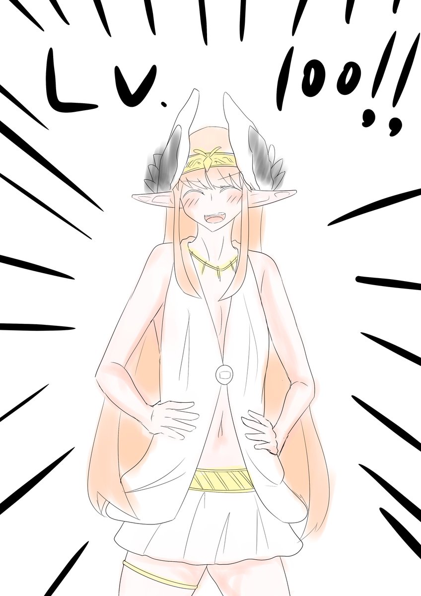 うちの大魔女様がレベル100になった記念の一時間ドローイング 