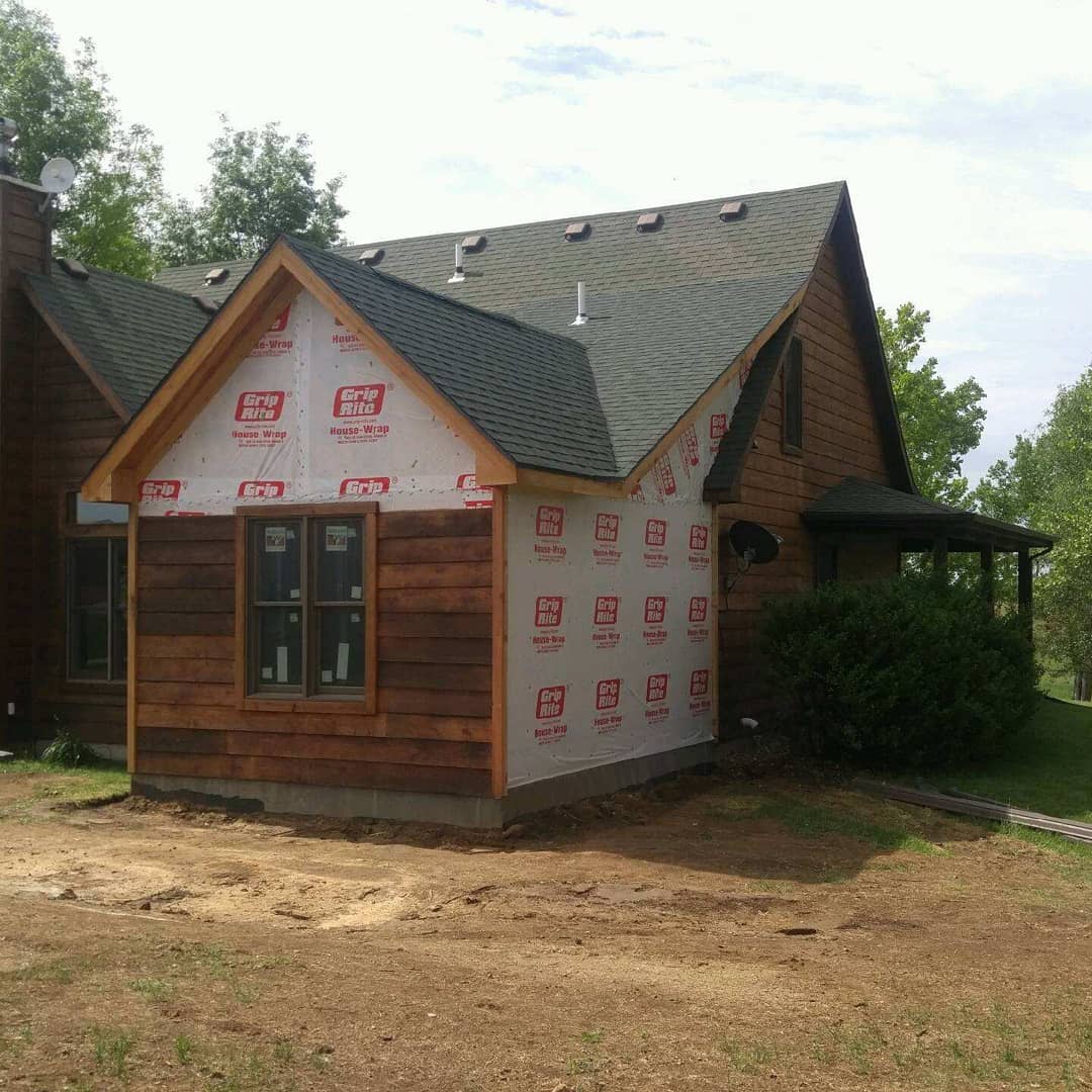 Current update on the addition we've been working on. The outside is almost finished!

#lawrenceks #local #contractor #remodel