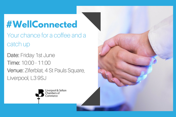 LpoolChamber's tweet photo. If you're in the Liverpool area tomorrow and can spare an hour, why not pop along to our relaxed networking event at @ZiferblatStPSq!? You can network with chamber members, the membership team and even grab some breakfast! We look forward to seeing you there! 😁 #WellConnected https://t.co/HiIaK06TuG