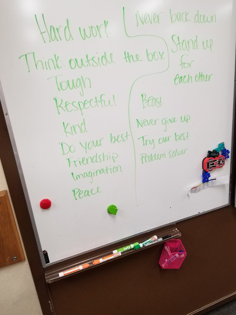 I got to meet my 4th graders today and I already love them so much!! I asked them to brainstorm a list of what they want to stand for or be known for as a class, and this is what they came up with! I can't wait for the fall!