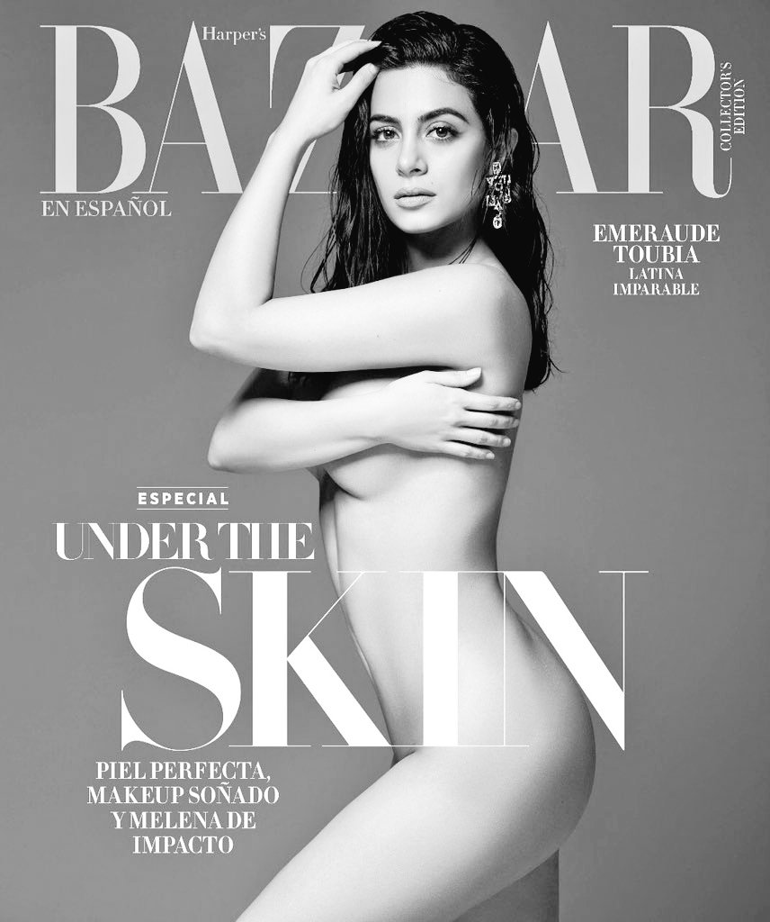ShBadPost's tweet image. 📸 | @EmeraudeToubia on the cover of @harpersbazaarus en Espanol Collectors Edition 🔥