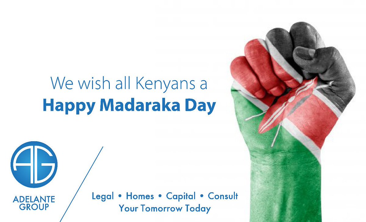 The desire for independence and freedom is in all of us! Happy Madaraka day to you loved ones!

#YourtomorrowToday #everythingproperty #startup #law #realestate #corporatebusiness   #commercial #consultant #businesstoday #madarakaday #kenya 55