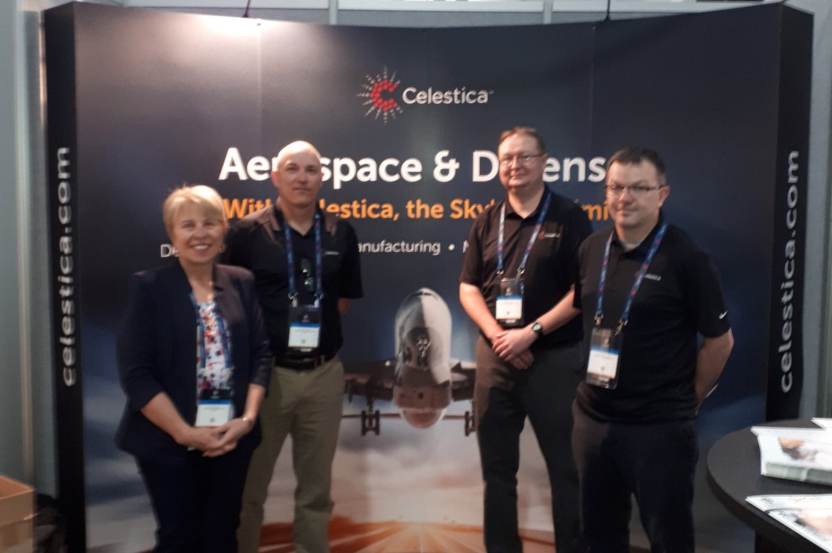 Celestica_Inc's tweet photo. At #CANSEC18? It’s not too late to learn how Celestica’s end-to-end solutions are helping to unlock potential for our #aerospace and #defense customers. Drop by booth 524 to meet our team and to learn more! #cdnaerospace https://t.co/NRZyK8u58L