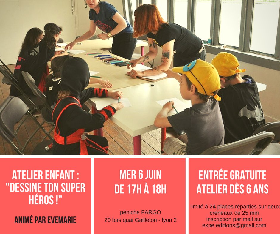 Pour le Projet Bermuda on vous a concocté des ateliers GRATUITS !

Parution et dédicace du Projet Bermuda 10 les 8 et 9 juin sur la péniche FARGO :)