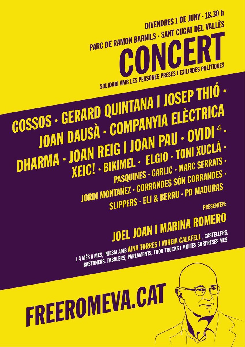 Ens veiem demà a Sant Cugat en solidaritat amb les preses i exiliades polítiques #freeRomeva #FreeThemAll #SomRepública