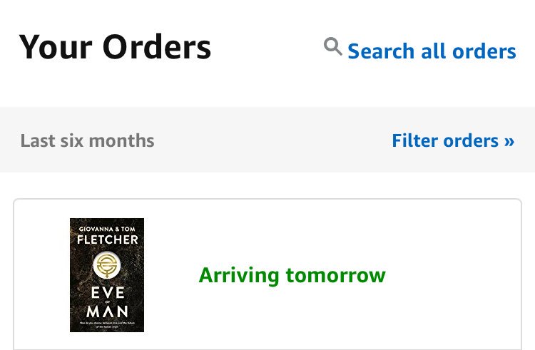 SarahShackell's tweet photo. @TomFletcher @MrsGiFletcher So excited and can’t wait to read it! #EveOfMan #CoupleGoals #imnotastalker https://t.co/k1rnRysMbs