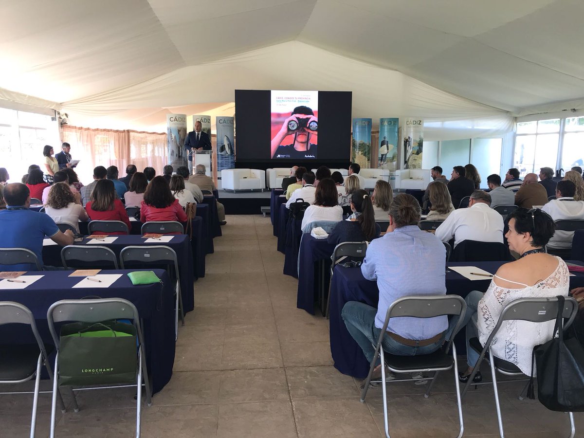 Hoy nos encontramos en la II Jornadas #ConoceTuProvincia, una gran iniciativa de <a href="/CadizTurismo/">Turismo de la provincia de Cádiz</a> para que las empresas de la Provincia nos conozcamos mejor, sepamos que hacemos y al mismo tiempo disfrutemos del destino. Bravo por la iniciativa!!