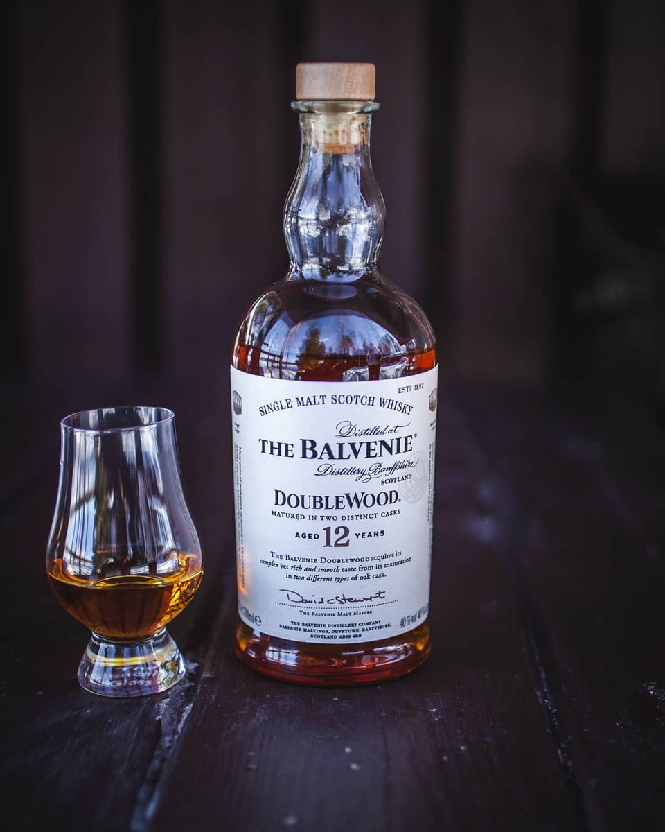 The Balvenie DoubleWood gets its distinctive character by being matured in two different casks. You can get your distinctive character by being seen drinking excellent whisky.
