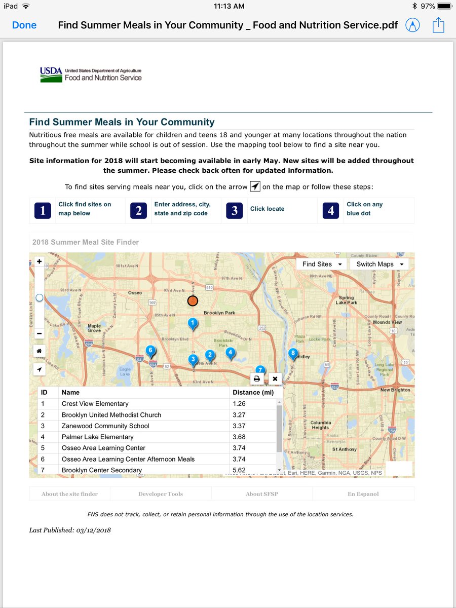 Summer free meal programs. Check it out!