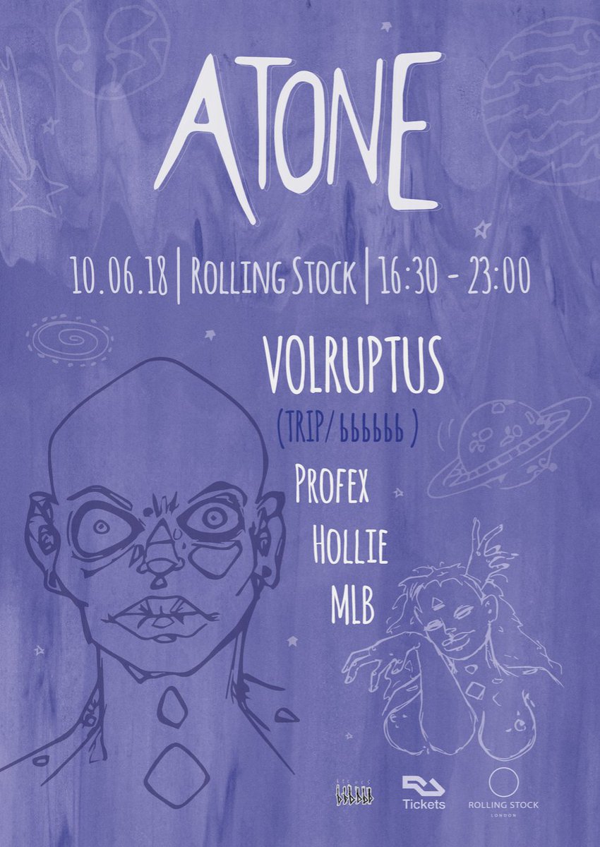 atonerecordings's tweet photo. Just over 1 week to go until we takeover @rollingstockLDN w/ Volruptus! Tix: https://t.co/LYuQnNT8GB https://t.co/q9DDMfyoJY