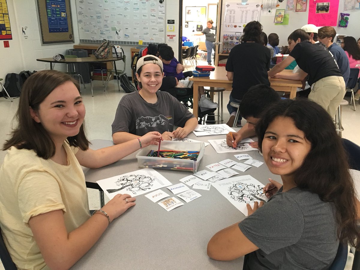 KarenKpumphrey's tweet image. @clark_latin  and @ClarkHS_ALE @NISDClark Day 2 #latinale #learninglatin #MakingMemories