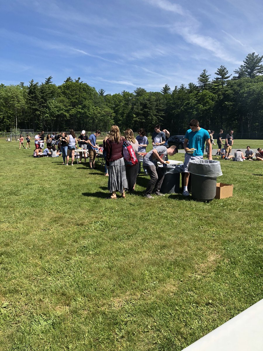 What a way to cap off graduation rehearsal!!!!! Amazing cook-out for an amazing class!!! Looking forward to graduation!!! ❤️🖤🎓🐾@WHPrincipal <a href="/WH_Classof2018/">Class of 2018</a> #bethegood #pantherpride