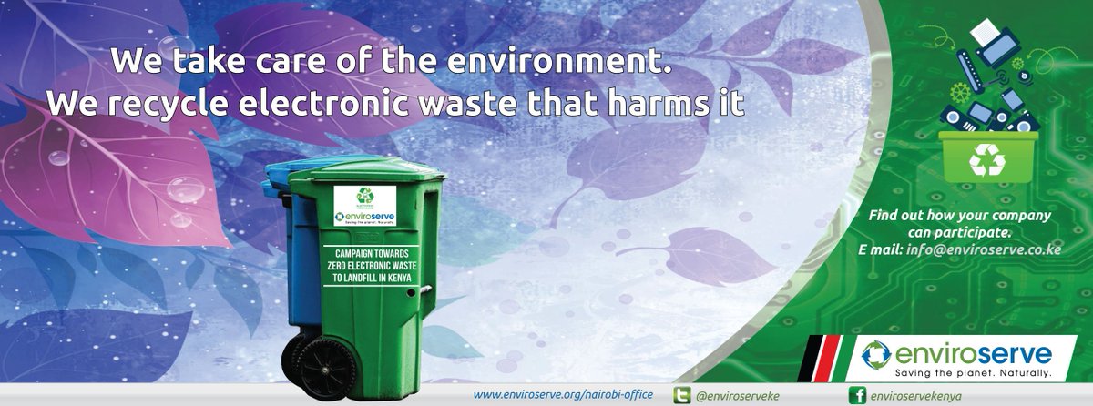 enviroserveke's tweet photo. As a leading eco-friendly electronic waste recycling firm, there is a lot that Enviroserve can say about its work.Our CEO Morris Dez Page starts simply: how healthy our environment will be tomorrow is our business today  #Good News  #NationalPrayerDay ##Zeroewastetolandfill https://t.co/FpVAJNmLu6