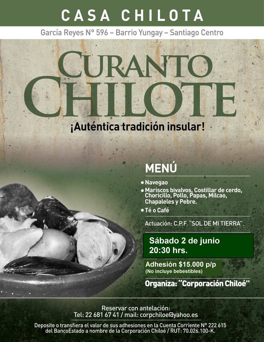LaCasaChilota's tweet photo. Aló, alguien dijo método Grez? 😆 Este sábado 2 de junio te esperamos con esta mansa platá 🍴🐷  #MetodoGrezMBD #CurantoChilote #BarrioYungay https://t.co/8mMdYozUGT
