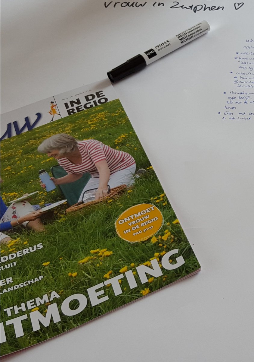 Kom je morgen naar Pollaan 49 in Zutphen tussen 10 en 17 uur. Ontmoet <a href="/vrouwinderegio/">VROUW IN DE REGIO</a> en denk en schrijf mee met het volgende nummer!