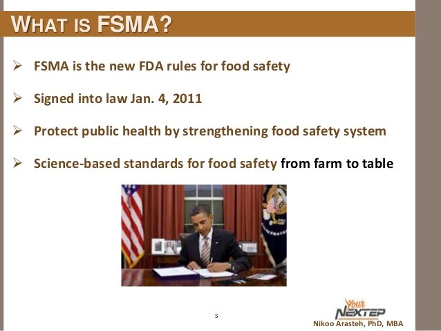  #WhyIVoteDemocrat The major difference between the FSMA and those of the past is that the focus has switched from responding, to contamination, to prevention. The law gives the FDA authority to regulate the way foods are grown, harvested and processed.  #DemHistory  #ForAll