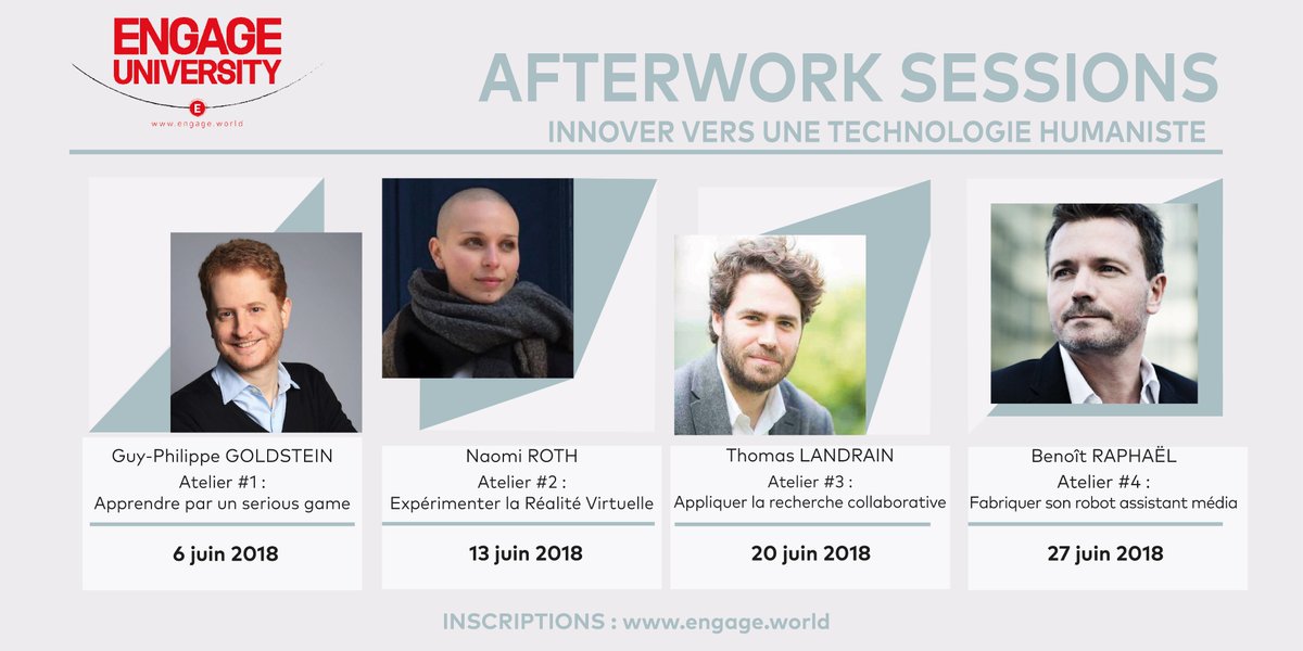 EngageFor's tweet photo. 4 soirées sur 1 mois (6 - 13 - 20 - 27 juin) pour :
> Décrypter l’impact de la révolution digitale et technologique sur le vivant, nos organisations et nos modes relationnels #JustOneGiantLab https://t.co/32PeaCyrmp